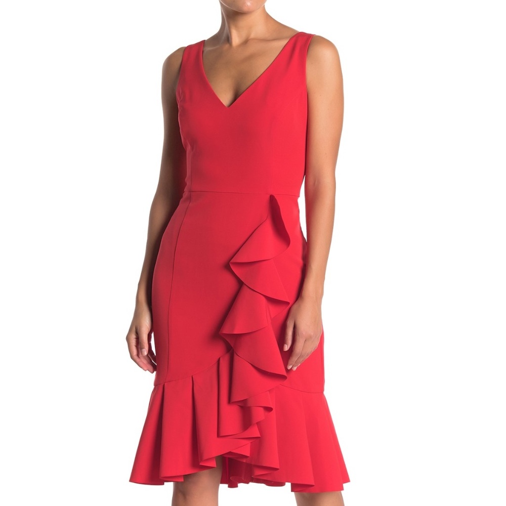 Brand New Beautiful Spring Ruffle Peplum Dress